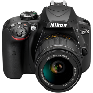 Nikon D3400 + 18–55mm Lens