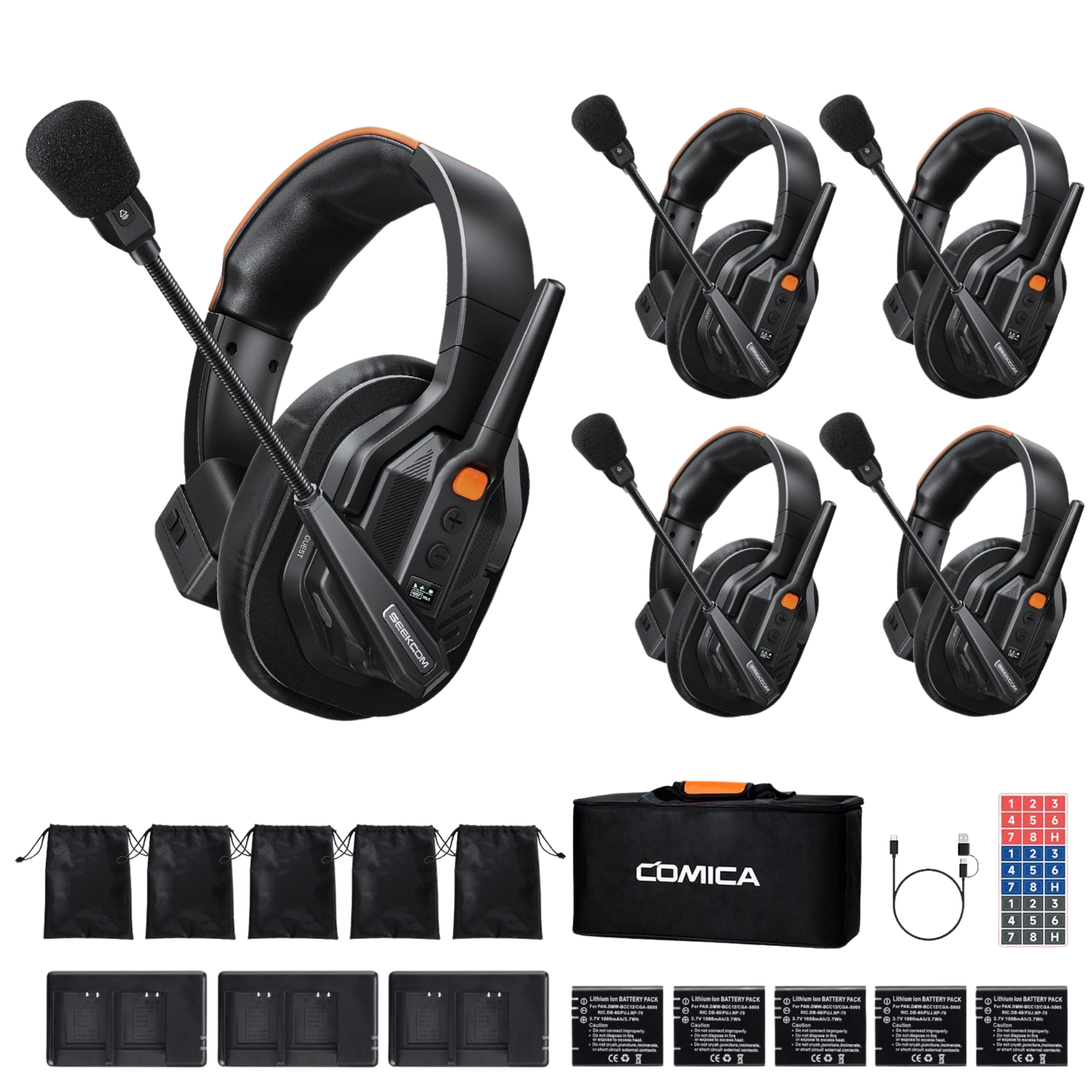 COMICA Seekcom S1 Wireless Intercom Headset System - Image 3