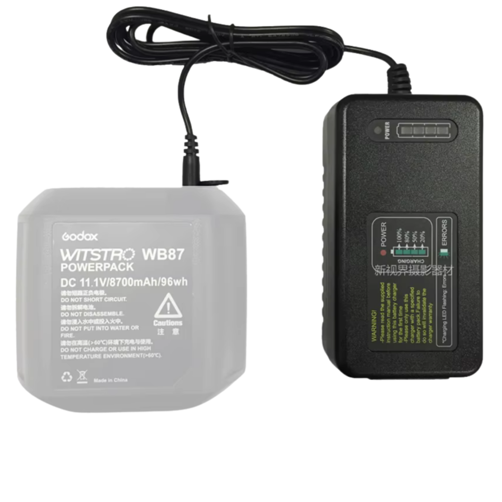 Buy the Godox AD600BM Battery Charger WC87 for WB87 batteries