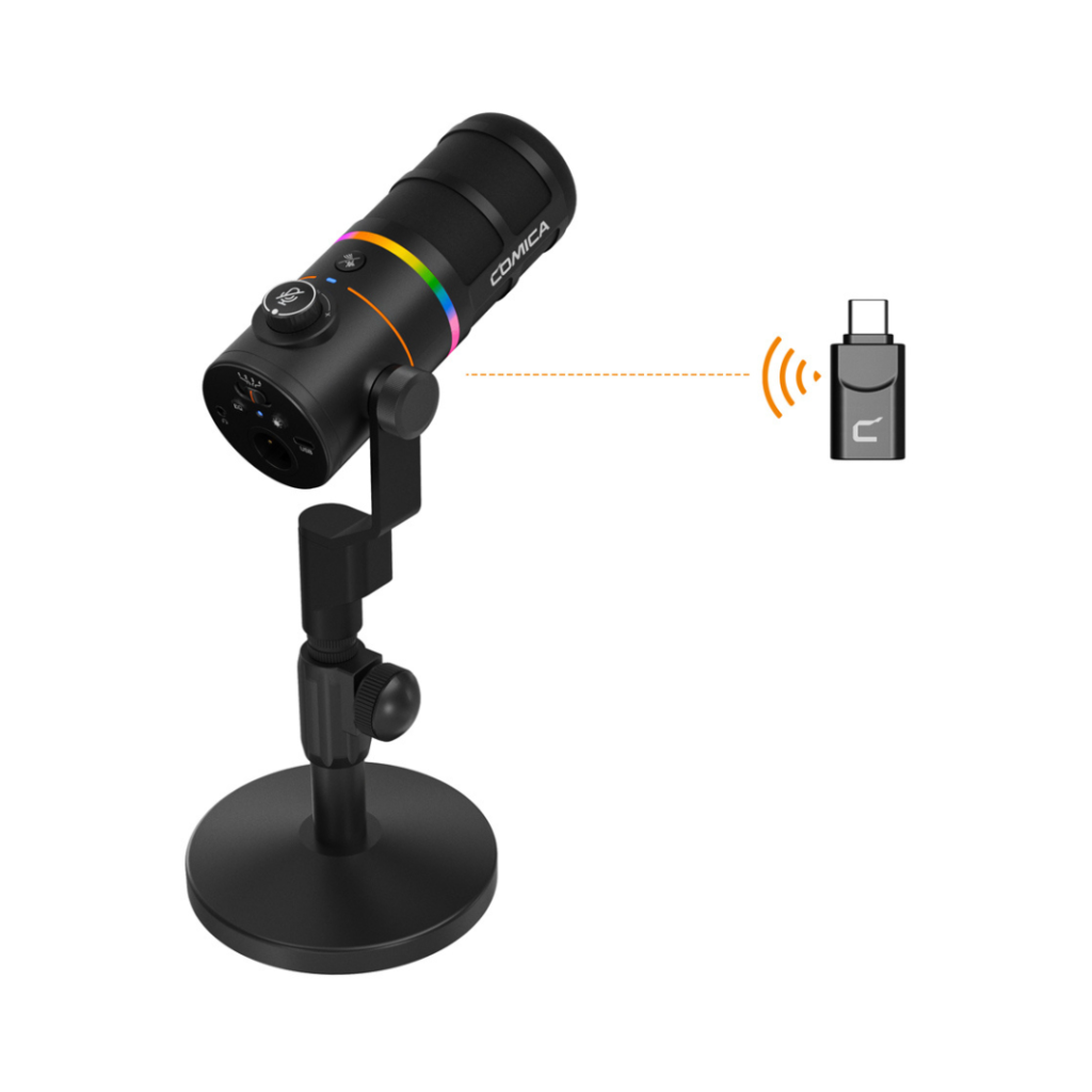 Comica Ejoy D10 Pro Podcast Microphone — Black & White