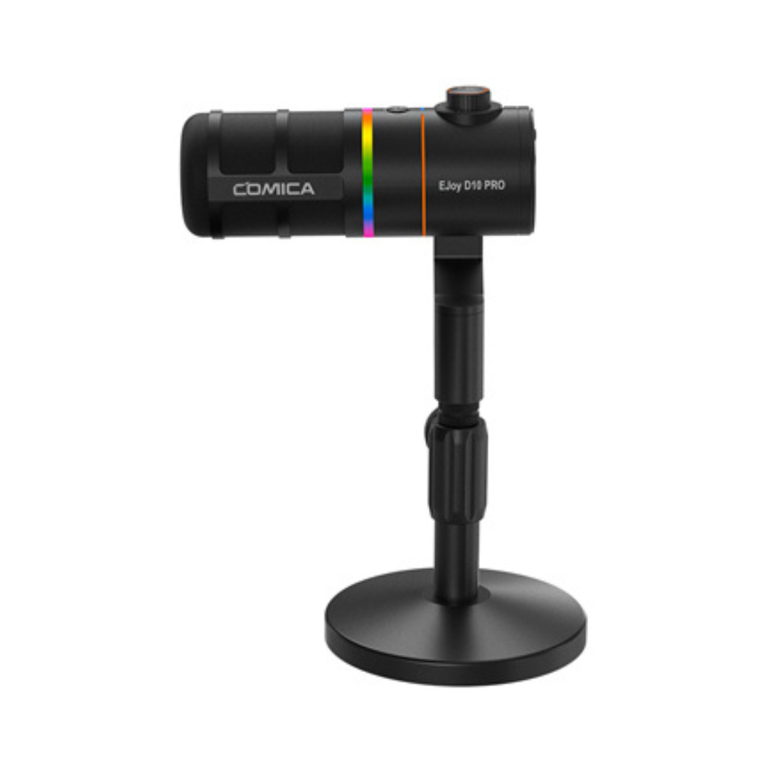 Comica Ejoy D10 Pro Podcast Microphone — Black & White - Image 2